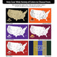 Big 12 College Football Stadium Tour Map - Single Panel