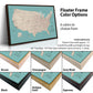 Classic Highway and Interstate USA Map - Single Panel