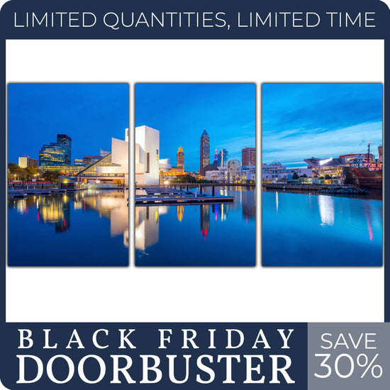 Cleveland Skyline - 20" x 30" set of 3