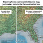 Classic Map of North America Push Pin Map