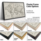 Cream World Push Pin Travel Map