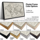 Cream World Push Pin Travel Map