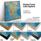 Classic Map of North America Push Pin Map