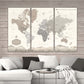 Farmhouse Push Pin World Map