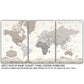 Farmhouse Push Pin World Map