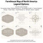 Farmhouse Map of North America