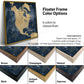 Gold & Navy Textured Map of North America