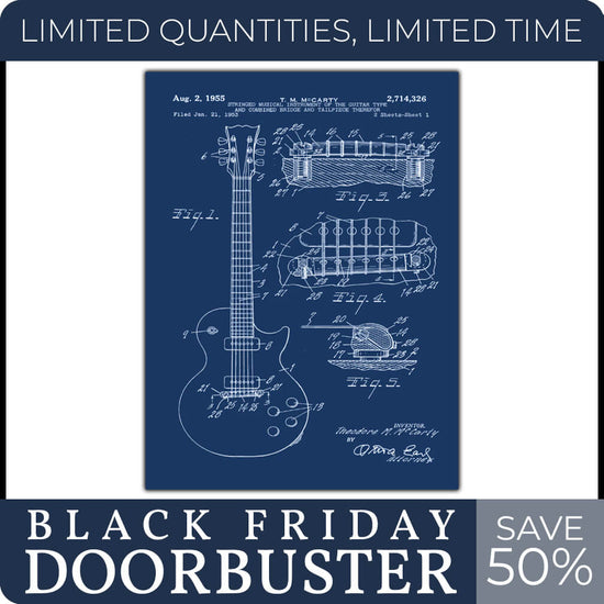 Gibson Guitar Patent - 24" x 36"