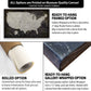 Industrial Detailed Push Pin USA Map - 1 Panel