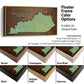 Kentucky Push Pin Terrain Map