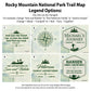 Rocky Mountain National Park Push Pin Map - Single Panel