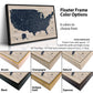 Modern Wood USA Push Pin Map