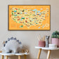 Kids USA Push Pin Map - Single Panel