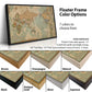 Pacific Centered Push Pin Travel Map - Single Panel