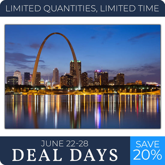 St. Louis Skyline on Canvas - 60" x 40"