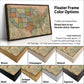 USA Push Pin Travel Map Single Panel