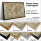 Push Pin World Travel Map - Single Panel