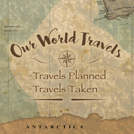 Push Pin World Travel Map - 20" x 40" set