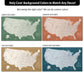USA Highway & Interstate Map - Single Panel