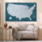 USA Highway & Interstate Map - Single Panel