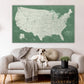 USA Highway & Interstate Map - Single Panel
