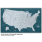 USA Highway & Interstate Map - Single Panel