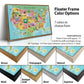 Kids Colorful USA Push Pin Map - Single Panel