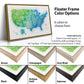 Blue & Green Watercolor USA Push Pin Map