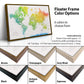 Rainbow Watercolor World Push Pin Map