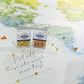 Rainbow Watercolor World Push Pin Map on Canvas