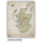The image is a detailed map of Scotland, showing the country&