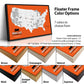The image is a collage of different colored frames for a map of the United States, with a focus on the "Big 12 Football Team" map.