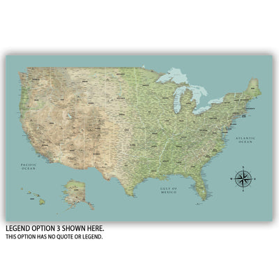 The image is a detailed map of the United States, showing the country&