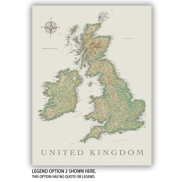 a map of the united kingdom of england