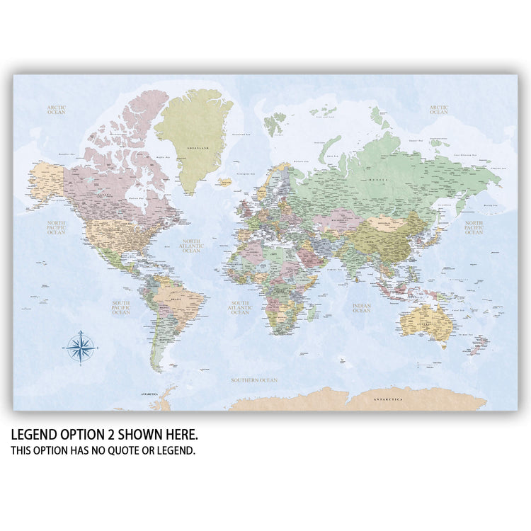 The image is a world map with various countries and regions labeled.