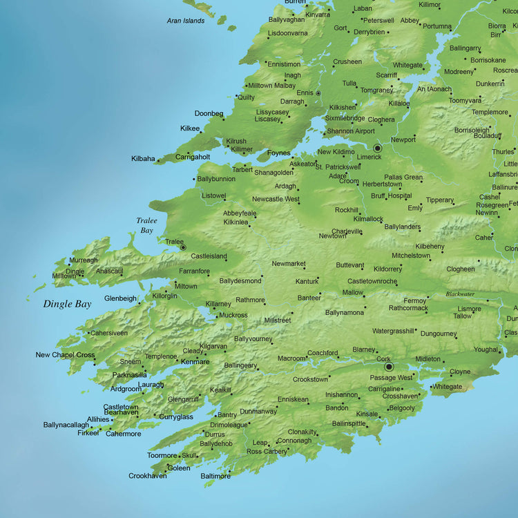 a large map of the united states