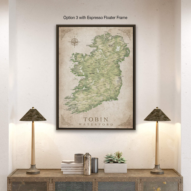 a picture of a map hanging on a wall