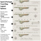 The image is a travel map legend featuring various options for customizing the map, including changing the "Spanish & Portuguese" text, changing the "Albanian Sea" name, and changing the "Spanish" and "Portuguese" text. The legend also includes options for changing the "Visited" and "Bucket List" text, as well as the "Spanish & Portuguese" text. The legend provides a variety of map designs and allows for personalization, offering a diverse range of options for travelers.