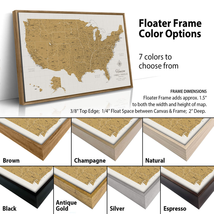 a map of the united states with names