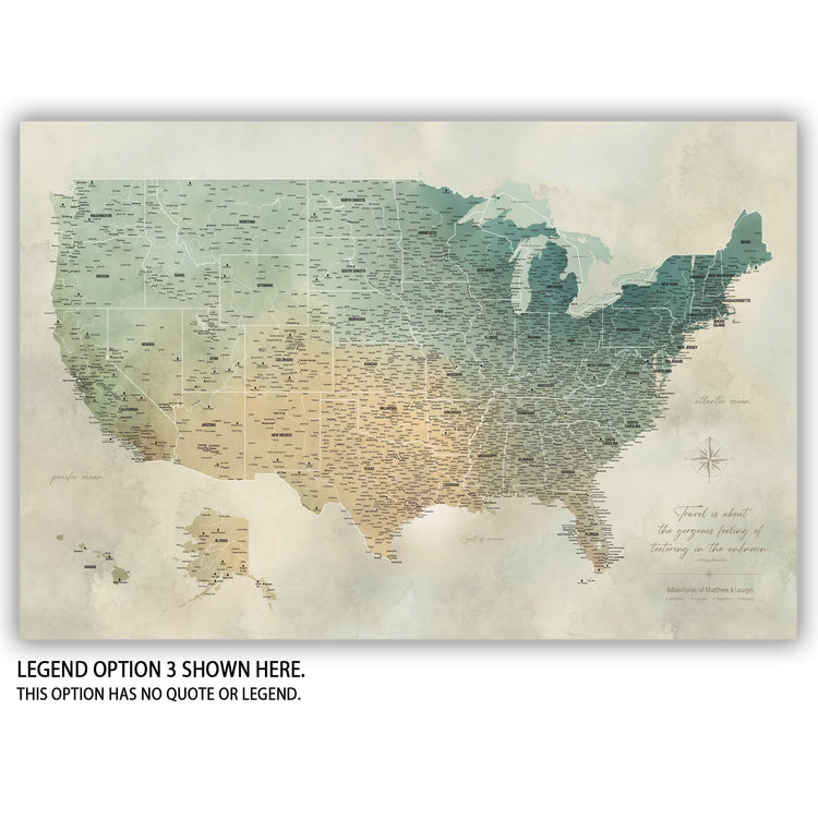 The image is a detailed map of the United States, showing the country&