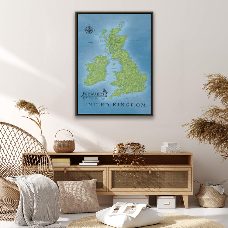 a map of the united kingdom of great britain