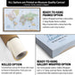 a map of the world with instructions for how to use it