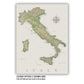 The image is a detailed map of Italy, showing the country&