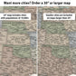 The image is a comparison of two maps, one showing a smaller map of the United States and the other showing a larger map of the United States. The smaller map includes cities with populations of 10,000+ and the larger map includes cities with populations of 24,000+ or larger.