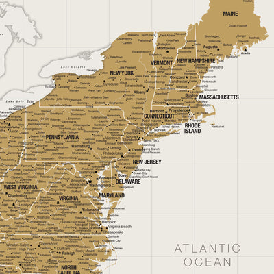 a map of the state of new york
