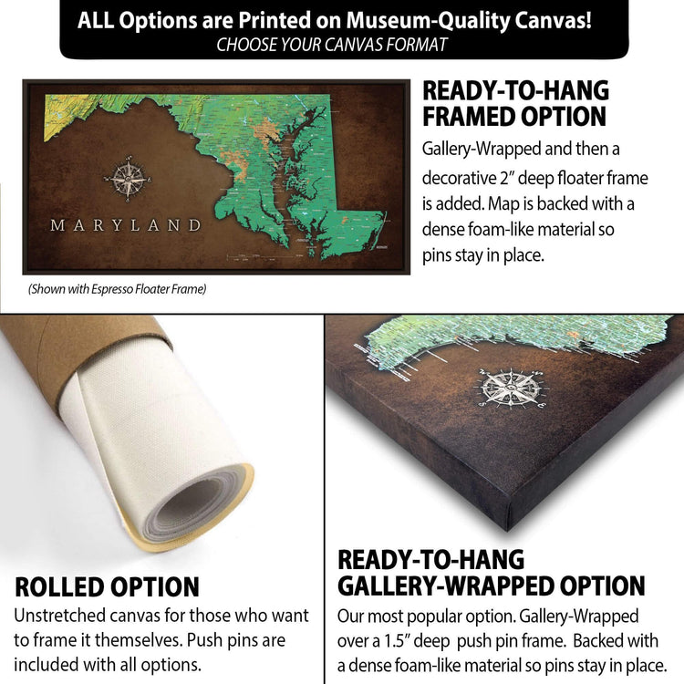 a map of the state of maine with information about it