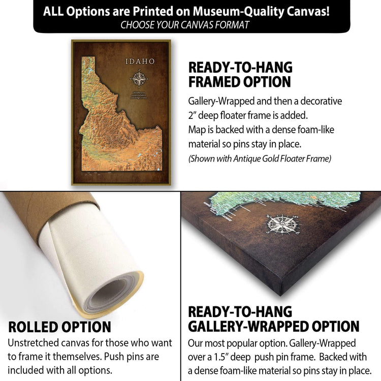 a poster with instructions on how to use a canvas