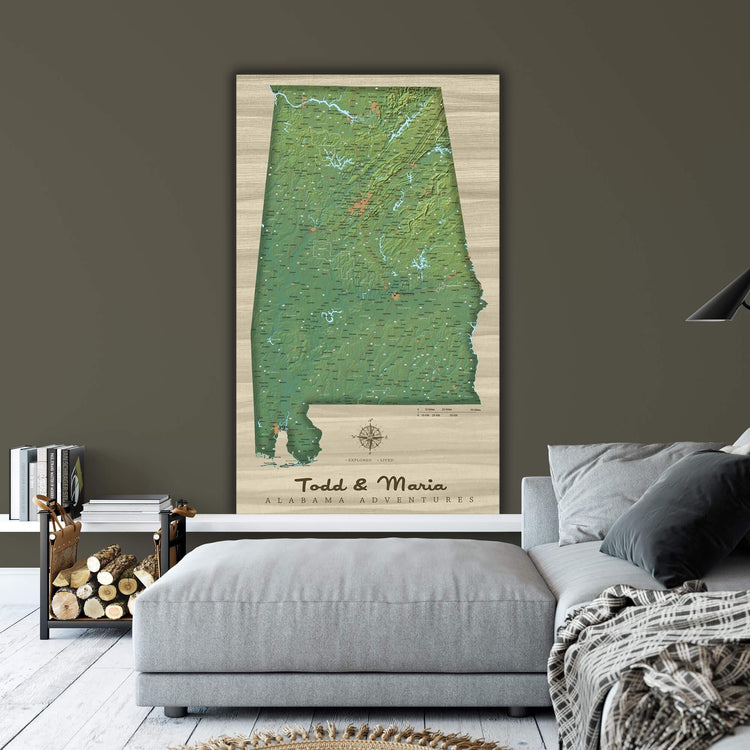 US State Terrain Maps