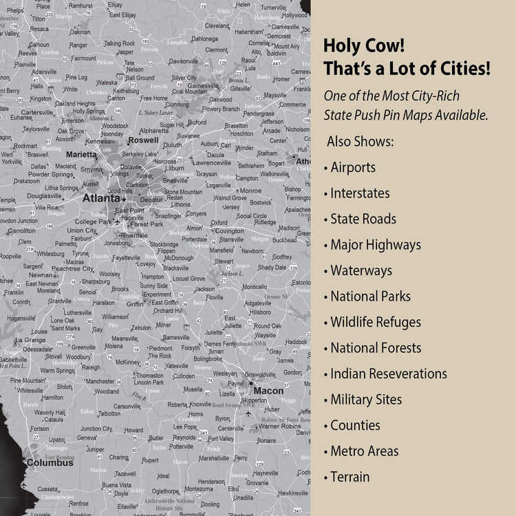 a large map of the state of texas