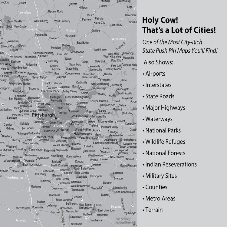 a large map of the state of texas
